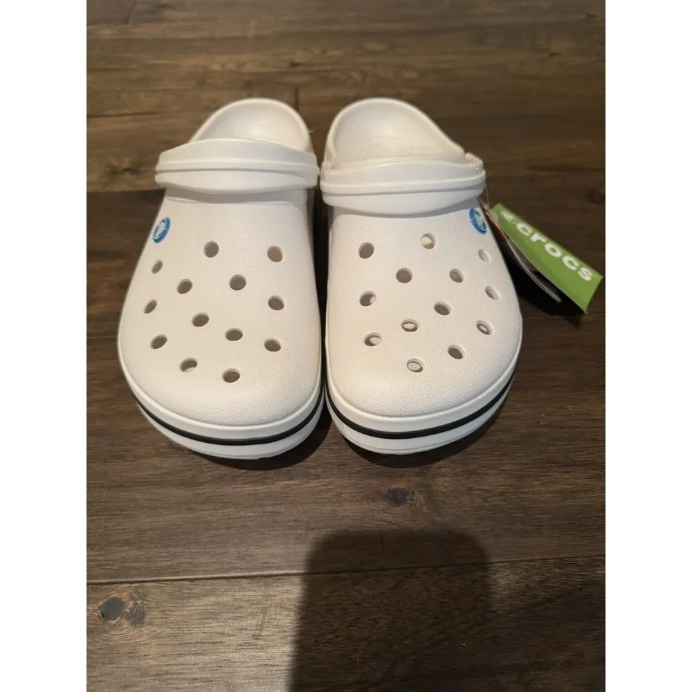 NWT -Crocs Crocband Clog White 11016 Unisex Size M9 W11